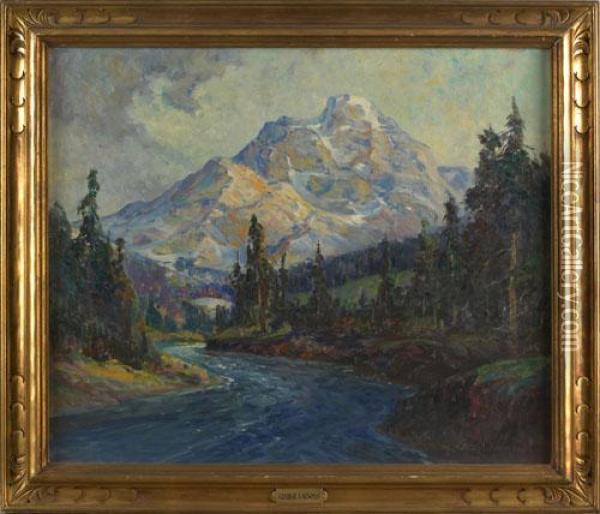 Canadian Rockies Oil Painting - George Allen Newman