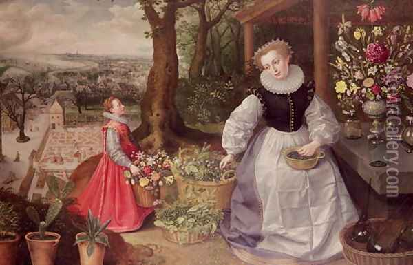 Spring, 1595 Oil Painting - Lucas van Valckenborch