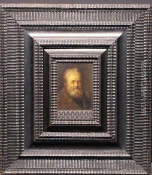 Portrait Of An Old Gentleman Oil Painting - Rembrandt Van Rijn