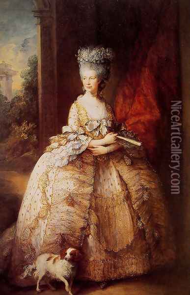 Queen Charlotte Oil Painting - Thomas Gainsborough
