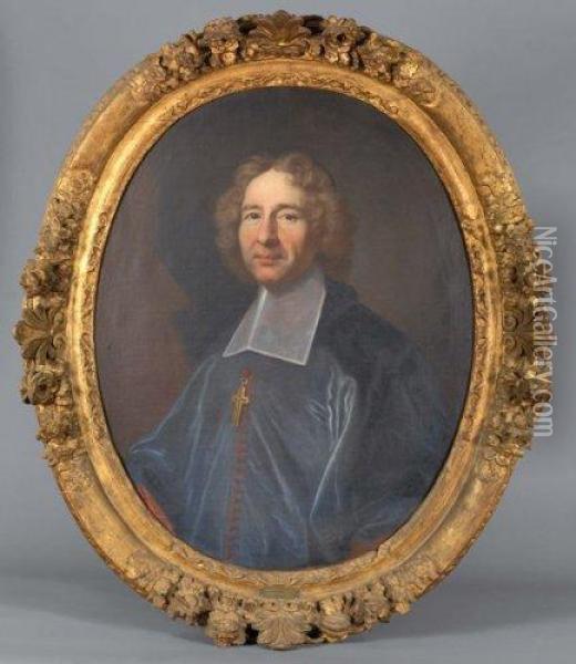 Portrait D'ecclesiastique Oil Painting - Jean-baptiste Jouvenet