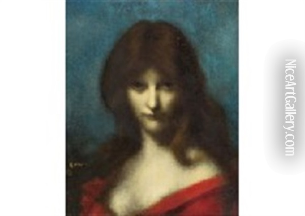 Femme Oil Painting - Jean Jacques Henner