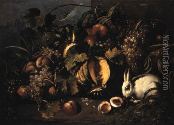 Natura Morta Oil Painting - Giovanni Paolo Castelli (lo Spadino)
