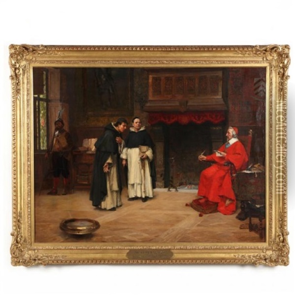 Petition To Richelieu Oil Painting - Walter Gay