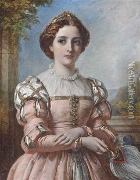 Beatrice Oil Painting - Thomas Francis Dicksee