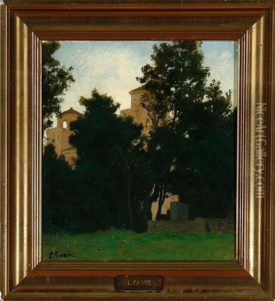 At A Monastery In Southern Europe Oil Painting - Louis Favre