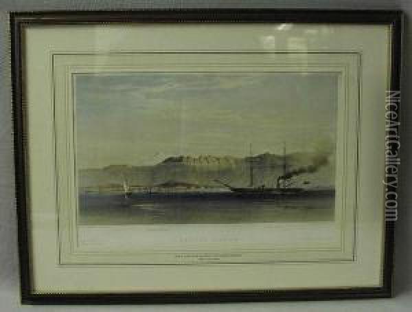 Redoubt Kaleh, Hms 'cyclops' Prior To Thebombardment, May 19 1856 Oil Painting - Sir Oswald Walter Brierly