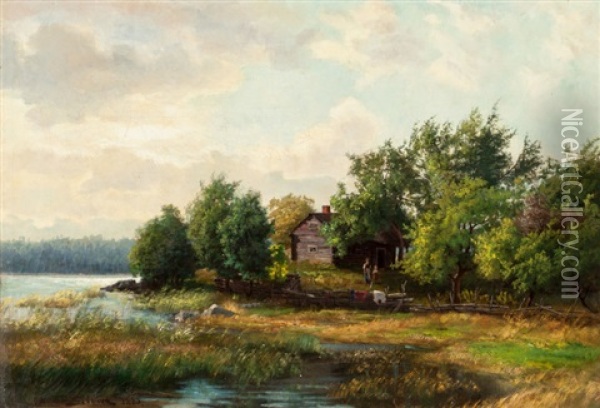 Homestead Oil Painting - Jacob Silven
