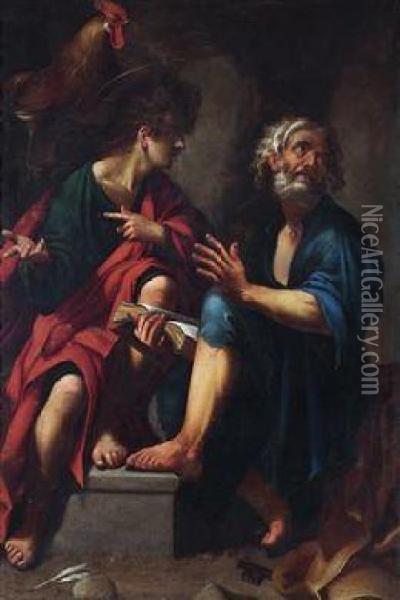 Saints Peter And Matthew Oil Painting - Giovanni Baglione