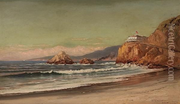 Cliff House, San Francisco Oil Painting - M.H. Llewellyn