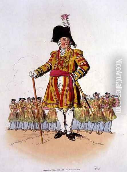 Lord Mayor, from Costume of Great Britain, published by William Miller, 1805 Oil Painting - William Henry Pyne