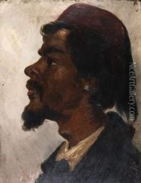 Portrait D'un Oriental Oil Painting - Otto Von Faber Du Faur