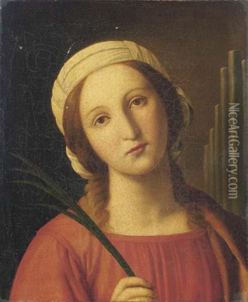 Saint Cecilia Oil Painting - Giovanni Battista Salvi