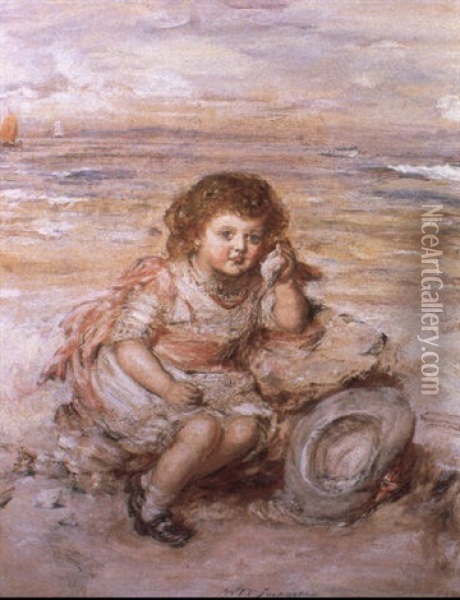 The Shell Oil Painting - William McTaggart