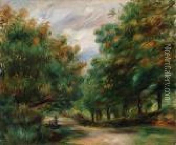 La Route Aux Environs De Cagnes Oil Painting - Pierre Auguste Renoir