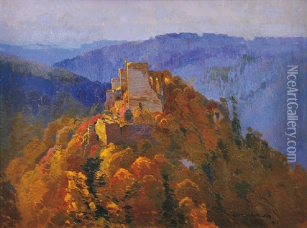 Hrad Bitov Oil Painting - Roman Havelka