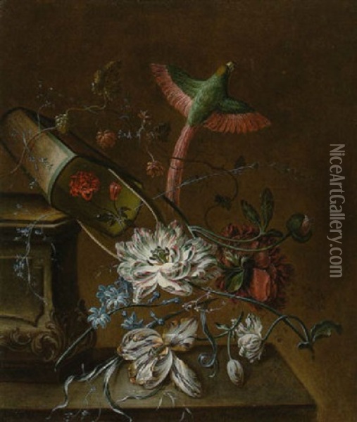 Blumenstilleben Oil Painting - Johann Martin Metz