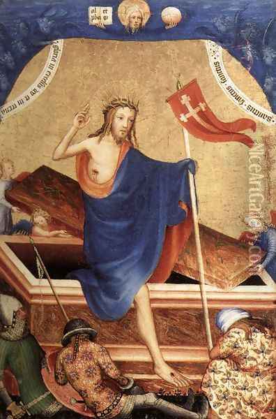 Resurrection c. 1400 Oil Painting - Flemish Unknown Masters