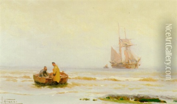 The Chapman Light - Sea Reach Oil Painting - John Fraser