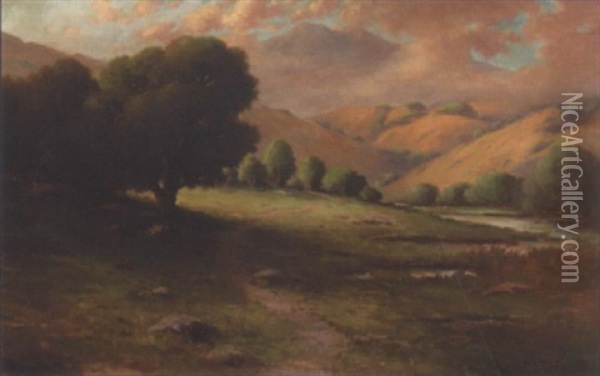 Mt. Tamalpais, California Oil Painting - Alexis Matthew Podchernikoff