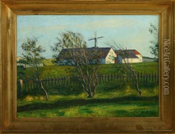Landscape, Lemvig Oil Painting - Niels Bjerre