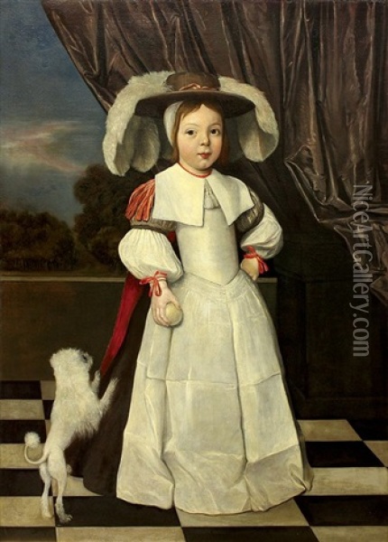 Portrait Of A Young Boy Oil Painting - Jan Albertsz Rootius