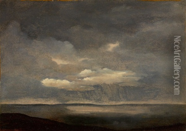 Rainclouds Above The Sea Oil Painting - Baron Jean Antoine Theodore Gudin
