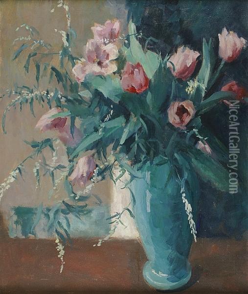 Tulips Oil Painting - Marion C. Hawthorne