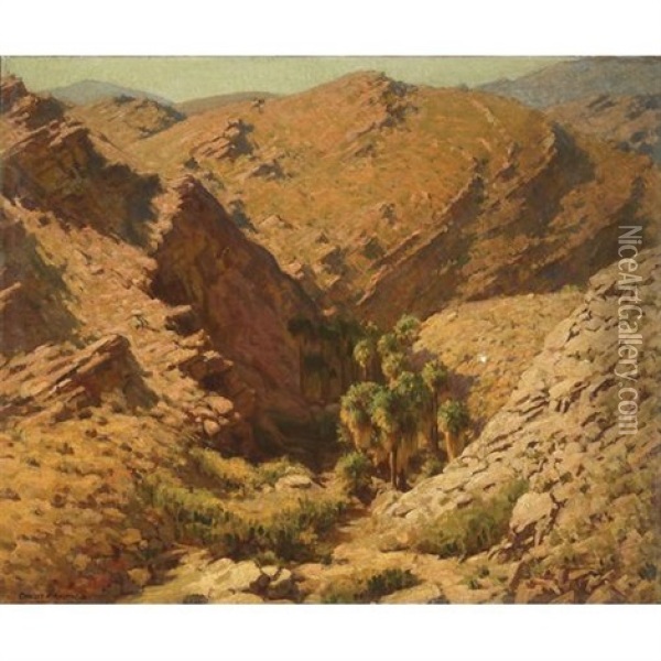 Palm Desert Oil Painting - Charles Percy Austin