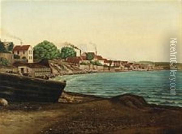 Coastal Scenery From Massachusetts Oil Painting - Ernest Ludwig Ipsen