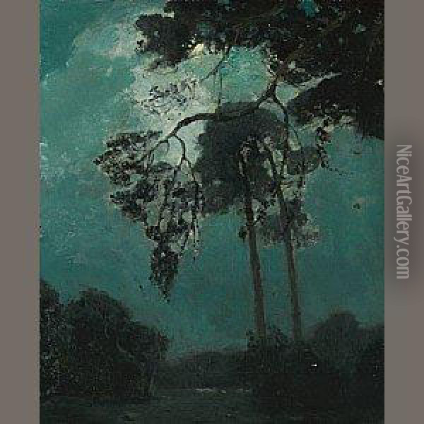 Night At Del Monte Oil Painting - William Frederick Ritschel