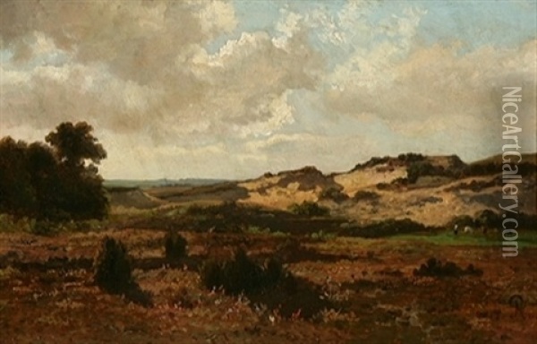 Paysage De Dunes Oil Painting - Louis Robbe