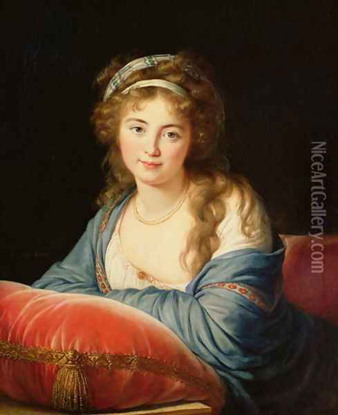 The Countess Catherine Vassilievna Skavronskaia 1761-1869 1796 Oil Painting - Elisabeth Vigee-Lebrun
