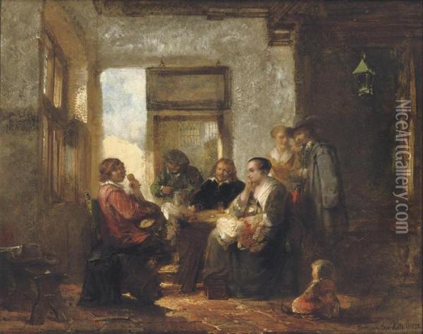 A Musical Gathering In The Tavern Oil Painting - Herman Frederik Carel ten Kate
