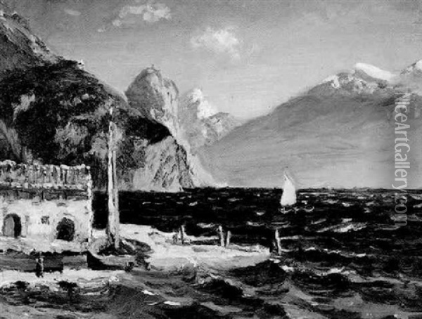 Bogliaco, Lake Garda Oil Painting - Alice Maud Fanner