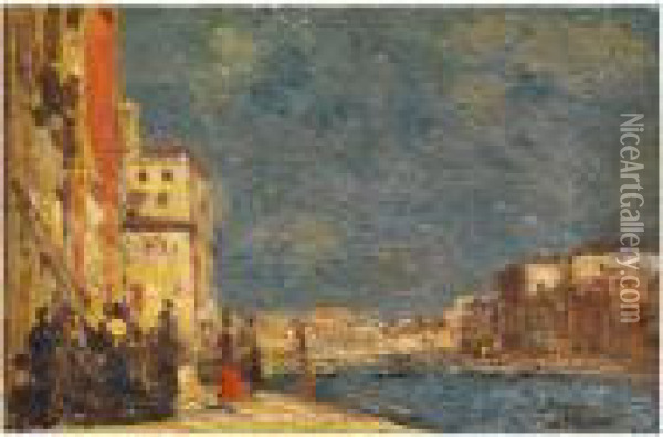 Ansicht Von Venedig Oil Painting - Beppe Ciardi