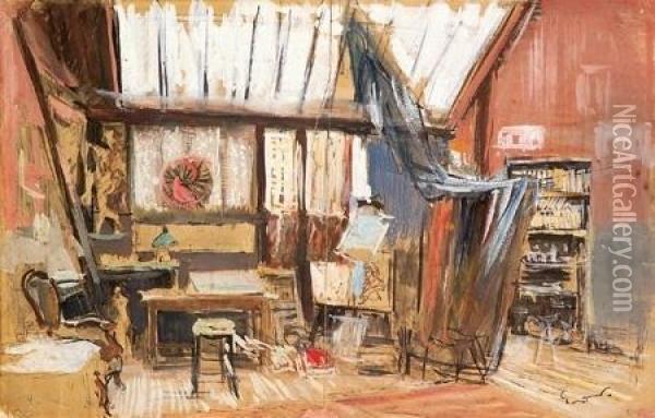 L'atelier Oil Painting - Emile-Othon Friesz