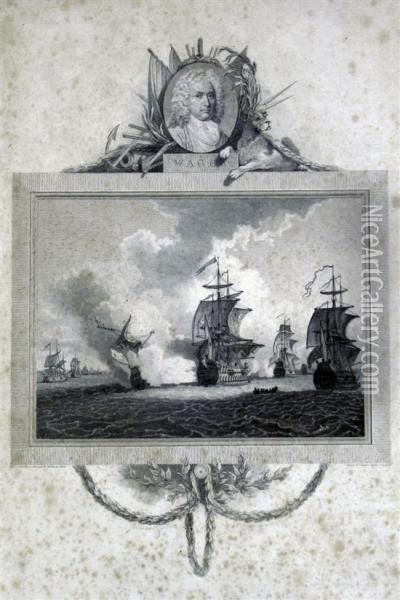 British Naval Victories Oil Painting - Robert Bowyer