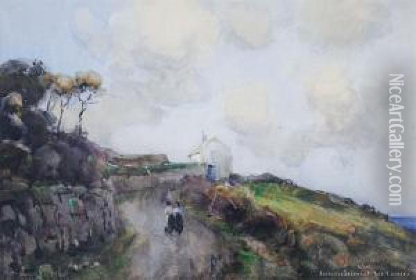 Fluers Hut, St Ives, Cornwall Oil Painting - Margaret Olrog Stoddart