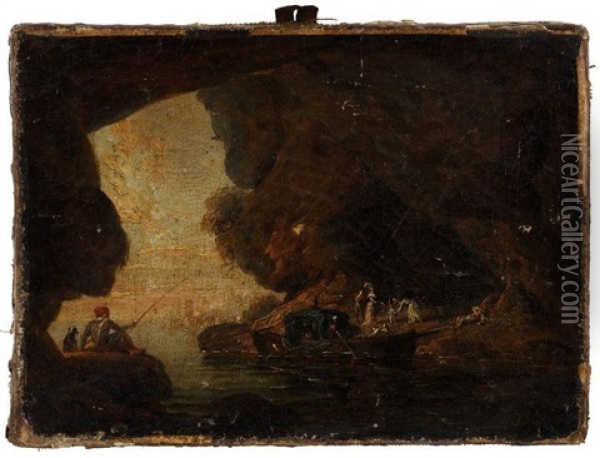 Embarquement Pour L'ile De Cythere Oil Painting - Jean Adrien Guignet