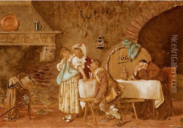 Trau, Schau, Wem Oil Painting - Edoardo Gelli