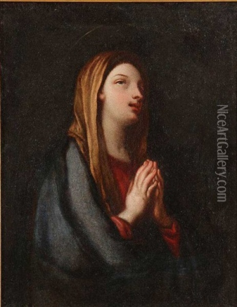 Madonna In Prayer Oil Painting - Sebastiano Conca