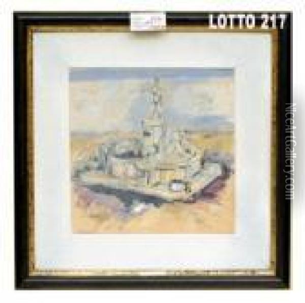 Monumento Oil Painting - Luigi Gioli
