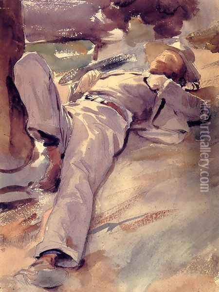 Pater Harrison (or Siesta) Oil Painting - John Singer Sargent