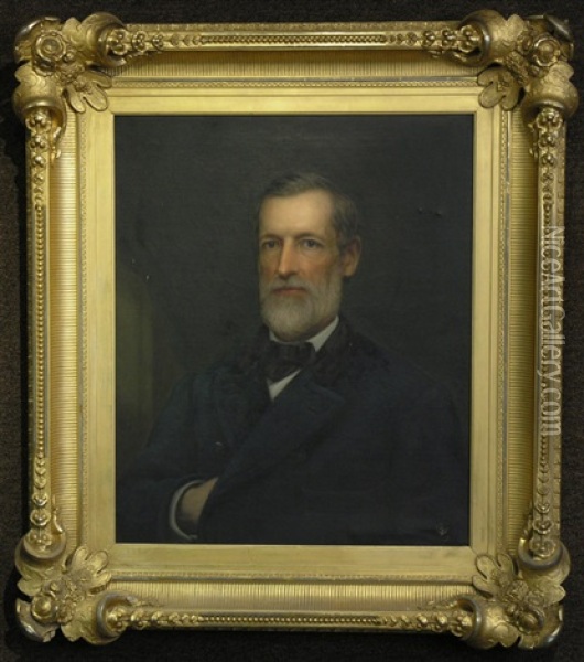 Portrait Of Mark Hopkins Oil Painting - William F. Cogswell