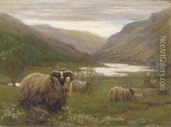 Loch Lubnaig, Scotland Oil Painting - John Robert Keitley Duff