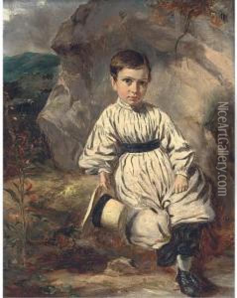 The Young Laird; And The Orphan Oil Painting - Paul Falconer Poole