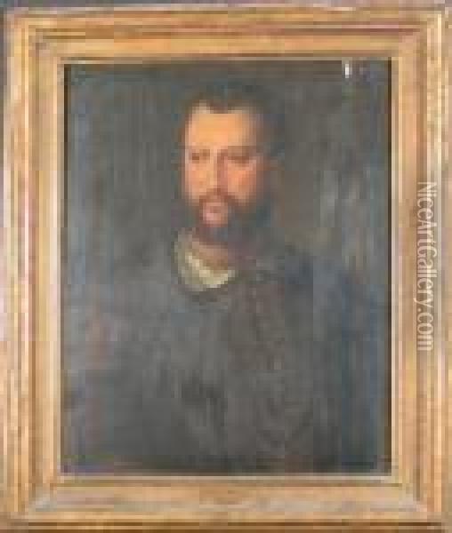 Portrait Of Cosimo I Oil Painting - Agnolo Bronzino