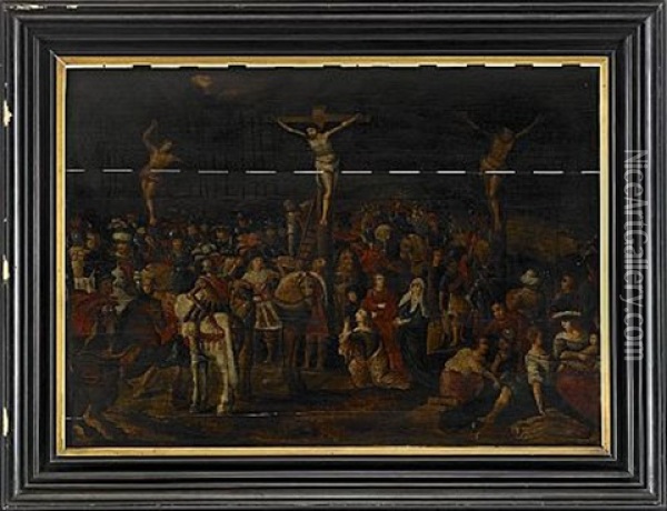 Korsfastelsen Oil Painting - Frans Francken III