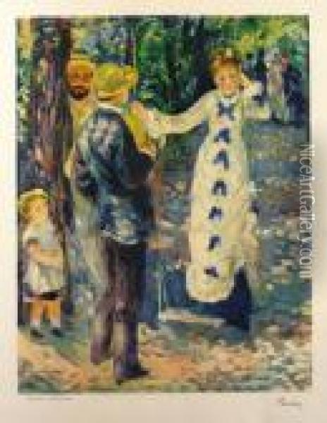 Swing Oil Painting - Pierre Auguste Renoir